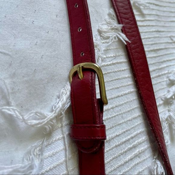 VINTAGE COACH CAMERA Bag Red Leather Shoulder Crossbody Handbag Purse H5C- 9973 - Picture 16 of 16